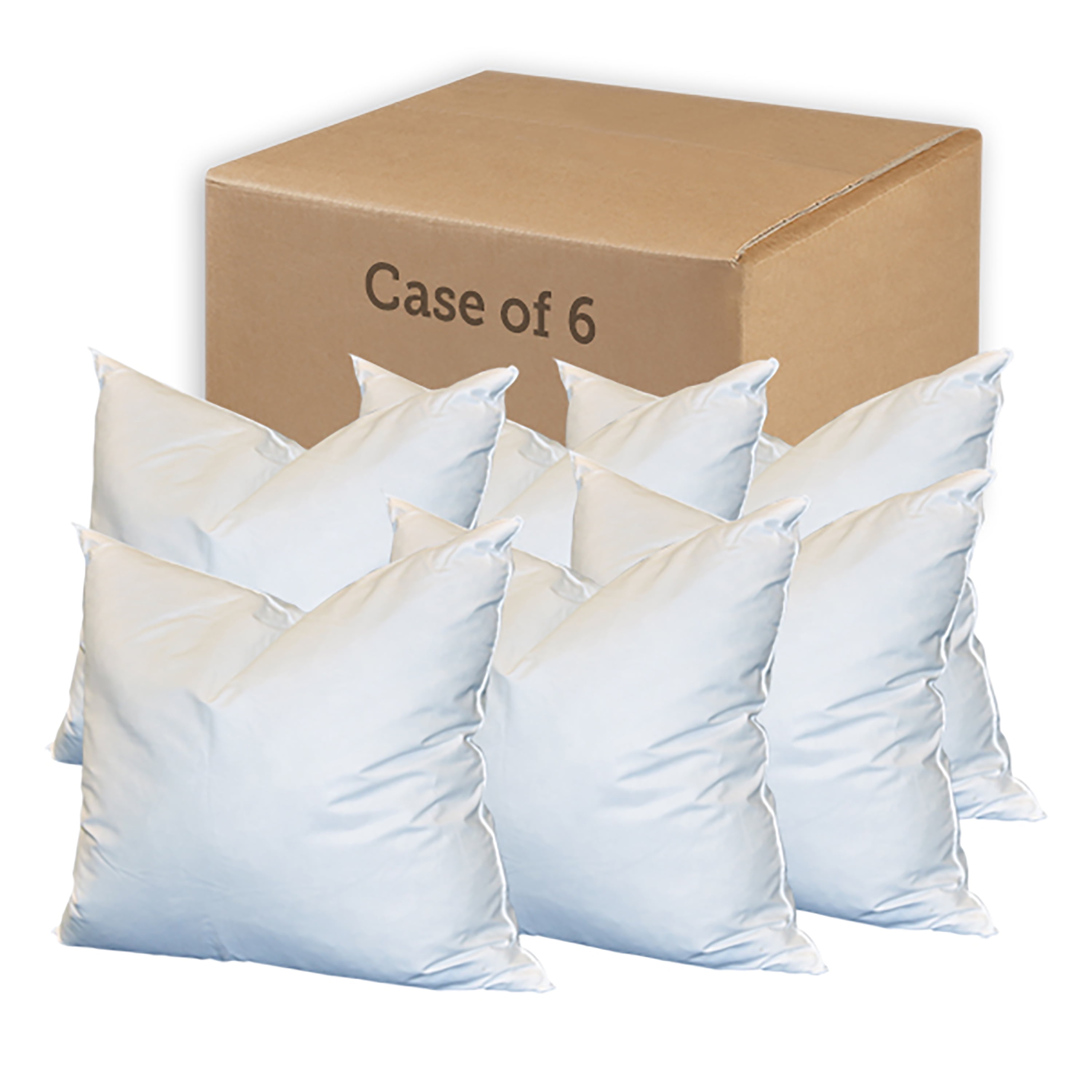 Fairfield FeatherFil 20" x 20" Decorative Pillow Inserts Case of 6