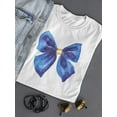 thumbnail image 3 of Galaxy Blue Gift Ribbon T-Shirt Women -Image by Shutterstock, Female XX-Large, 3 of 4