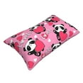 thumbnail image 3 of Disketp Pillow Covers Panda Heart Valentine Pink Pattern Throw Pillow Case Cushion Covers,Cushion For Bedroom,Couch,Home-20"X30", 3 of 9