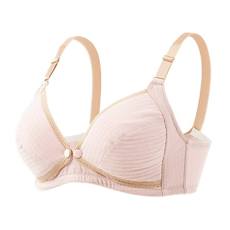 

Akiihool Womens Plus Size Women s Bras Women s Comfort Revolution Wireless Bra ComfortFlex Fit Full Coverage Bra (Pink 95)