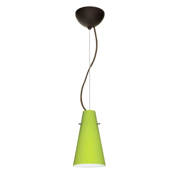 Besa Lighting - Cierro-One Light Cord Pendant with Flat Canopy-5.38 Inches Wide
