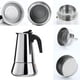 thumbnail image 4 of Cafetera Big Belly Stove Mocha Coffee Pot Moka Cafetera de acero inoxidable (450ml) Likrtyny Libre de BPA, 4 of 5