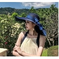 thumbnail image 4 of MINKUROW Wide Brim Summer Hat for Women Big Bow Sun Hat Summer Straw Hat for Party Garden Travel Khaki, 4 of 5