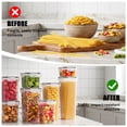 thumbnail image 3 of YHIPL 15 PCS Airtight Food Storage Containers with Lids, Kitchen Storage Container for Cereal, Dry Food, Flour and Sugar, BPA-Free, Includes 24 Labels, 3 of 11