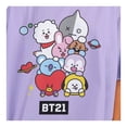 thumbnail image 3 of Playera BT21 para Niña, Manga Corta Torre Personajes Oversize Lila Talla 16X, 3 of 4