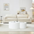 thumbnail image 3 of Kevinplus Mid-Century Sofa Couch Modern Upholstered Couch for Livingroom,Bedroom, Apartment, Home Office Beige, 3 of 9
