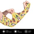 thumbnail image 3 of Picia Pineapples Sharks In Hawaiian Arm Sleeves for Men and Women - Tattoo Cover Up UPF 50+ Cooling Sports Sleeve for Basketball Golf Football-One Size, 3 of 8