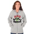 thumbnail image 5 of Bridal Squad Bachelorette Party Zip Hoodie Sweatshirt Women Brisco Brands L, 5 of 6