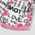 thumbnail image 4 of PatPat Girls 2 Pieces Outfits Love Heart Graphic T-Shirt and Athletic Shorts Set Sizes 5-12, 4 of 6