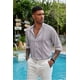thumbnail image 4 of Camisas Casuales De Playa Con Guayabera Cubana Para Hombre, 4 of 7