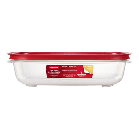 Rubbermaid 14.99-Cup EasyStore Rectangle Container, Food Storage Container, Food Storage Container with Lids