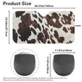 thumbnail image 5 of KUIFORTI Cow Print Windshield Sun Shade for Women Automotive Interior Sun Protection, Reflective Polyester Blocks Heat and Sun. Foldable Sun Shield That Keeps Your Vehicle Cool, 5 of 5