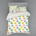 thumbnail image 2 of Ambesonne Floral Bedding Set 3 Pcs, Watercolor Flowers Art, Twin, Multicolor, 2 of 3
