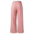 thumbnail image 4 of Outfmvch Jeans For Women Women'S Pants Womens Casual Solid Pants Elastic Waist Comfy Trousers With Pockets High Waisted Jeans For Women Pink L, 4 of 6