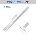 thumbnail image 2 of 2pcs 316 Stainless Steel Round Rod Bar, 7x100mm Silver Solid Shaft Rods, 2 of 6