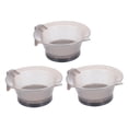 thumbnail image 3 of BEADCEST 3Pcs Hair Dying Bowl Transparent Plastic with Scale Handle Stackable for Home and Salon Use, 3 of 5