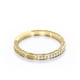 thumbnail image 4 of JeenMata Alianza de Boda de Moissanita Redonda de 0,25 Quilates con Diseño Art Déco Eduardiano Chapada en Oro Amarillo de 18 K sobre Plata, 4 of 6