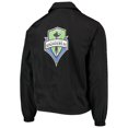 thumbnail image 3 of Men's The Wild Collective Black Seattle Sounders FC Coaches Full-Snap Jacket, 3 of 3