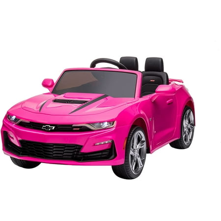 DAKOTT Kids Ride On Sports Car  12V Battery Powered Chevy Camaro w/Parent Remote Control  Bluetooth  Horn  Music & Headlights Taillights for 3-6 Years.