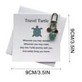 thumbnail image 4 of Fasiaou Travel Turtle Keychain Pendant Letter Turquoise Jewelry/house/A Gift, 4 of 9