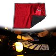 thumbnail image 4 of Bolsa de mesa de tarot retro con funda para cartas de tarot de altar de adivinación y bolsa de tarot Wicca Rojo + Mantel A, 4 of 9
