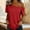#19Red, variant on MYAOYI Womens Tops Short Sleeved Off Shoulder Button straps Sexy Casual Loose Fit T Shirts Blouse