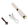 thumbnail image 1 of Rizador de pestañas eléctrico recargable por USB con calefacción, herramienta para rizar pestañas naturales y duraderas, color blanco., 1 of 14