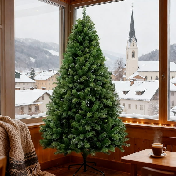 6.9Ft Christmas Trees Artificial Green Christmas Tree Automatic Christmas Tree Fade-Resistant Christmas Decorations