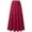 Red, variant on FRSASU Women's High Waist Pleated Skirt A line Swing Midi Skirts Trendy Elegant Lightweight Solid Color Flowy Skirts White
