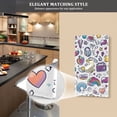 thumbnail image 5 of Yayeee Duplex Wall Plate 1-Gang 4.5"x2.7" Home Receptacle Light Switch Decorative Outlet Cover, Purple Doodle Pattern, 5 of 7
