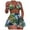 Green, variant on VerPetridure Women's Bikini Sets Two Piece Swimsuit High Waisted V Neck Hawaiian Tropical Print Halter Bathing Suit for Women