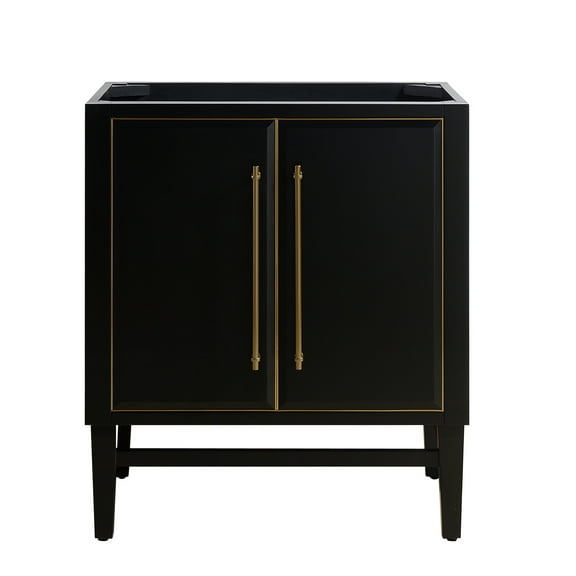 Avanity Mason-V30-G Mason 30" Single Free Standing Wood Vanity Cabinet Only - Black