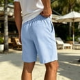 thumbnail image 7 of Big & Tall 7" Mens Shorts Elastic Waist with Pockets Summer Casual Beach Short Pants Fathers Gifts S-5XL, 7 of 7
