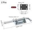 thumbnail image 2 of Barrel Bolt Latch, 2 Pack 10x135mm - Carbon Steel Galvanized Spring Loaded Gate Latch Pin for Door (Silver), 2 of 5