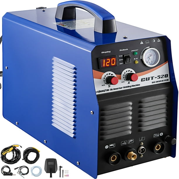 VEVOR TIG/MMA Plasma Cutter CT520D 3 in 1 Combo Welding Machine Tig ...