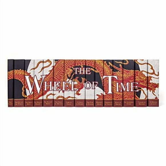 Juniper Books The Wheel of Time Complete 15-Volume Hardcover Book Set with Custom Designed Dust Jackets