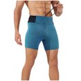 thumbnail image 2 of pstuiky Pantalones cortos casuales para hombre, Pantalones de yoga para hombre, de color liso, con bolsillos laterales, elásticos, para correr y hacer ejercicio. Pantalones cortos de golf, 2 of 9