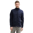 thumbnail image 2 of TOM TAILOR Chaqueta de sudadera para hombre con cuello alto - Chaqueta de sudadera estampada con cuello alto, corte regular, mezcla de algodón Azul M (Medium), 2 of 6