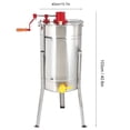 thumbnail image 3 of Extracteur de Miel Manuel en Acier Inoxydable Haute Efficacité Fond Plat Machine à Miel Essentielle pour Extraire le Miel de Ruche Apiculteurs, 3 of 8