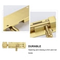 thumbnail image 3 of FUTUREORYY Golden Door Latch 1 Set for Anti Theft Security Door Buckle 6 Inch, 3 of 8