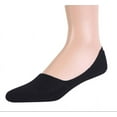 thumbnail image 2 of Jayrav 3 pack mens cotton no show liner boat invisible sports activity socks size 9 to 13 - Black, 2 of 2