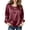 Wine, variant on SBYOJLPB Women's Top Long Sleeved Casual Round Neck Pullover Loose Solid Color Tops