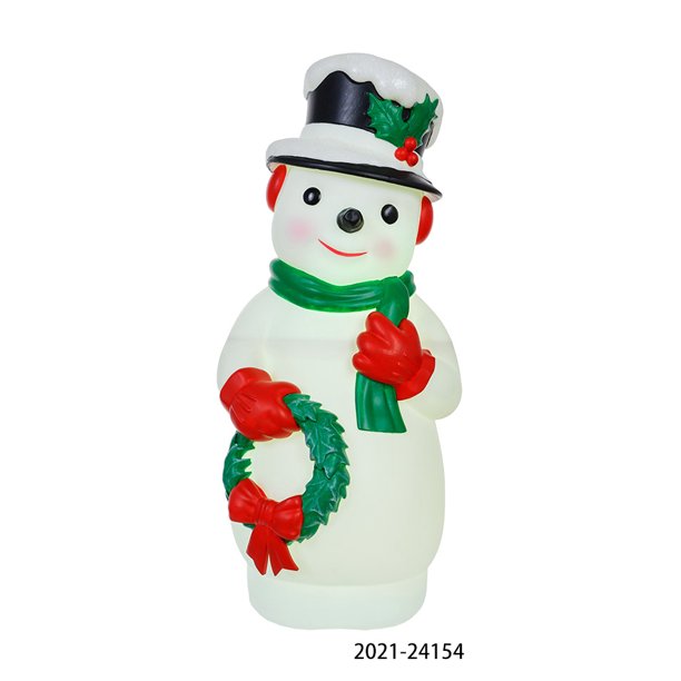 hard plastic outdoor snowman