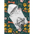 thumbnail image 3 of Smiling Corgi W Santa Hat Hoodie Men -Image by Shutterstock, Male 4X-Large, 3 of 4
