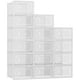thumbnail image 1 of Caja de almacenamiento de zapatos Fluck, paquete de 15 unidades, transparente, apilable, 1 of 7