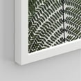 thumbnail image 3 of PixonSign Framed Wall Art Green Forest Fern Tree Leaf Prints, Set of 4 Plant Landscape Wall Decor Arts, Nature Floral Wall Décor, Adhesive Canvas Poster, Modern Home Artwork - 12"x16" White, 3 of 5