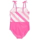 thumbnail image 2 of Traje de baño de una pieza para Barbie para niñas pequeñas, rosa y blanco, 7-8, 2 of 5
