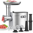 thumbnail image 1 of CHEFFANO Meat Grinder, 2600W Max Stainless Steel Food Grinder Electric, ETL Approved Heavy Duty Meat Mincer Machine with 2 Blades, 1 of 7