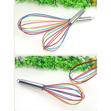 VerPetridure Color Silicone Egg Whisk 12 Inch Color Silicone Egg Whisk 12 Inchkitchen Premium Silicone Whisk with Heat Resistant Non-Stick Silicone Whisk Cook