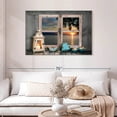 thumbnail image 2 of Elephant Stock Nautical Ocean Window Wall Art - Nautical Canvas Canvas - 45" x 30", 2 of 8